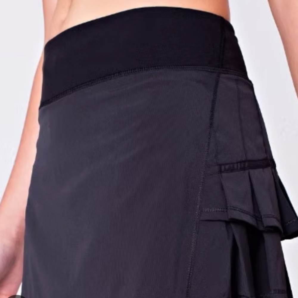 Ivivva Black Active Ruffle Skirt